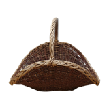 Wicker log basket