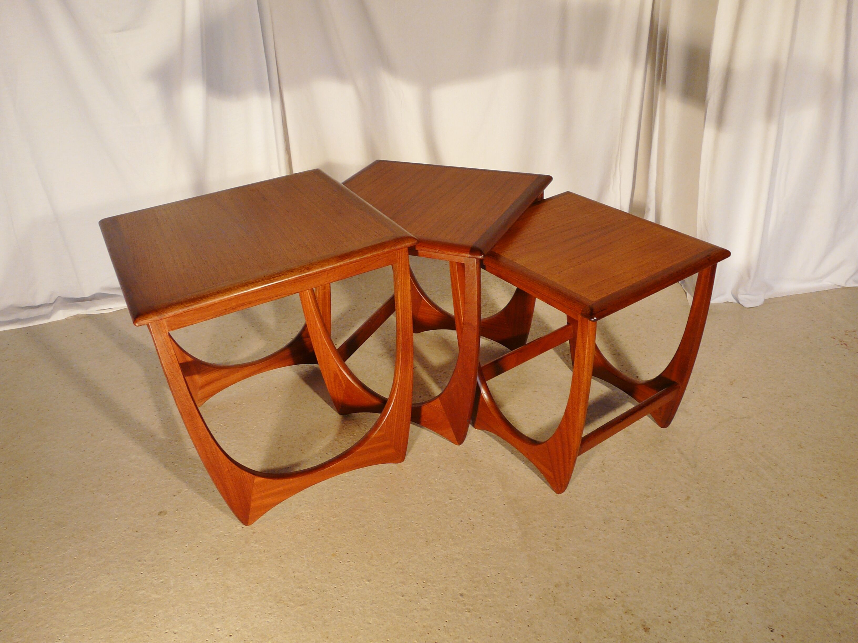 Scandinavian teak nesting tables brand G Plan