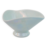 Small bowl or empty pocket in iridescent sky blue ceramic Vallauris circa 1950