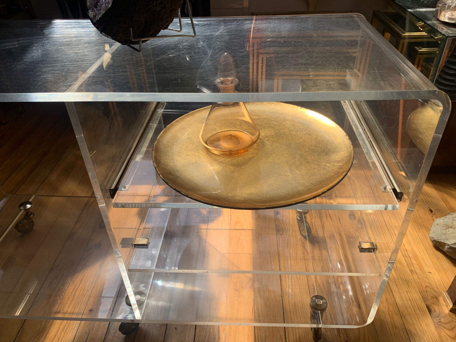 Plexiglass coffee table