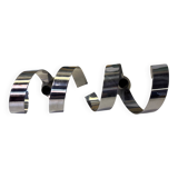 Pair of vintage 70s chrome wall lights