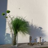 3 antique candlesticks in gold and silver metal