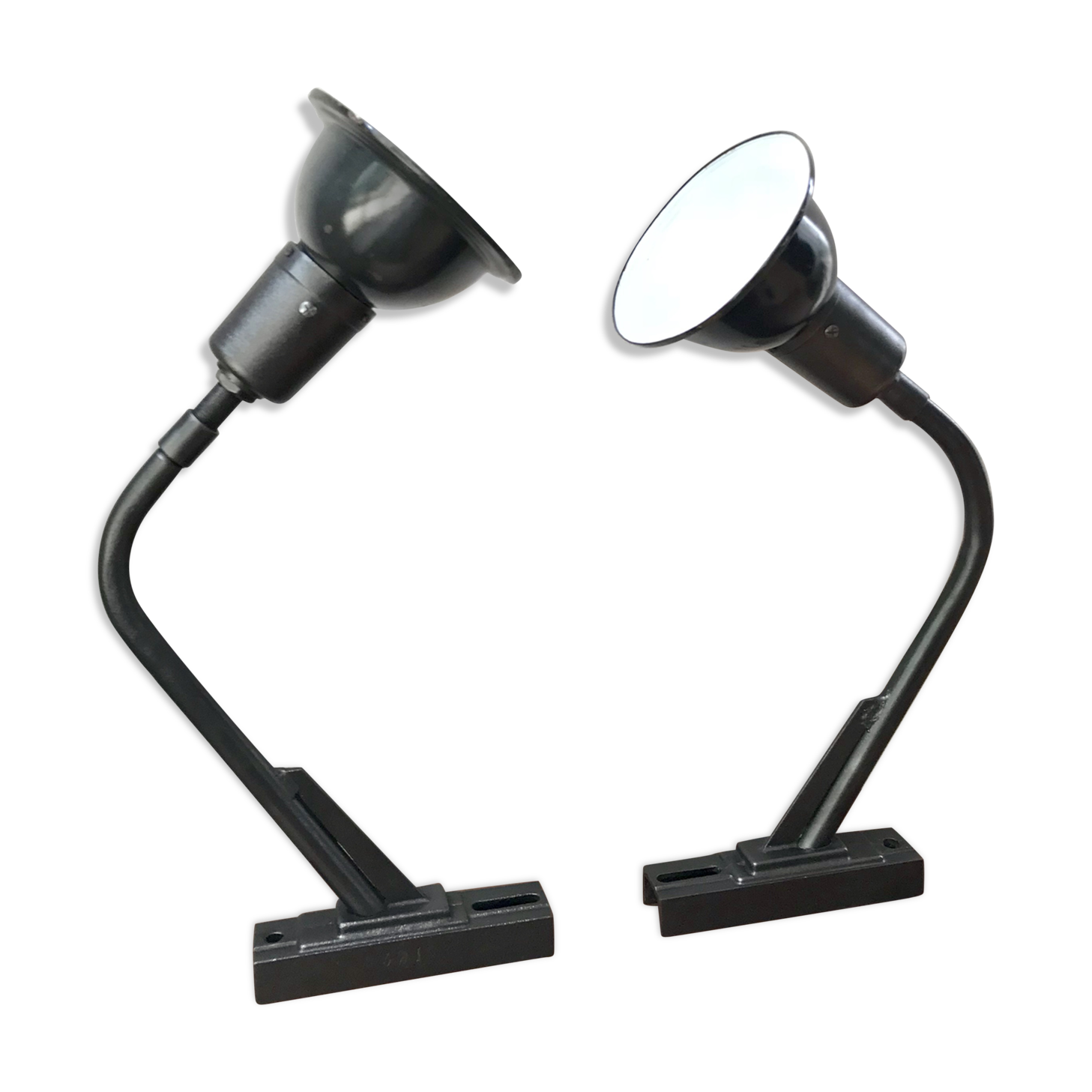 Pair of industrial lamps