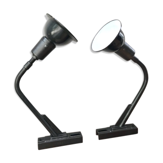 Pair of industrial lamps