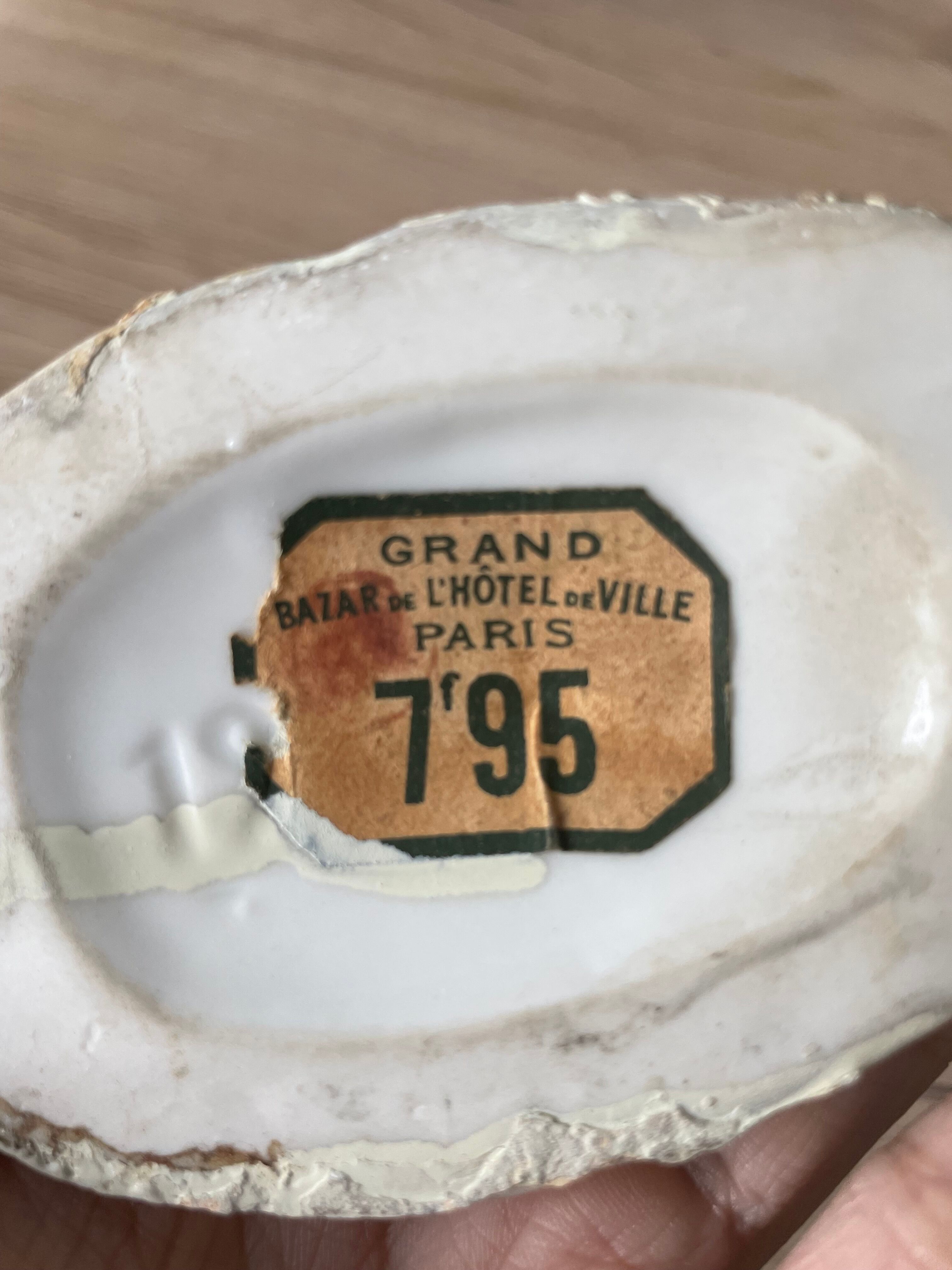 Vintage ceramic wall hook