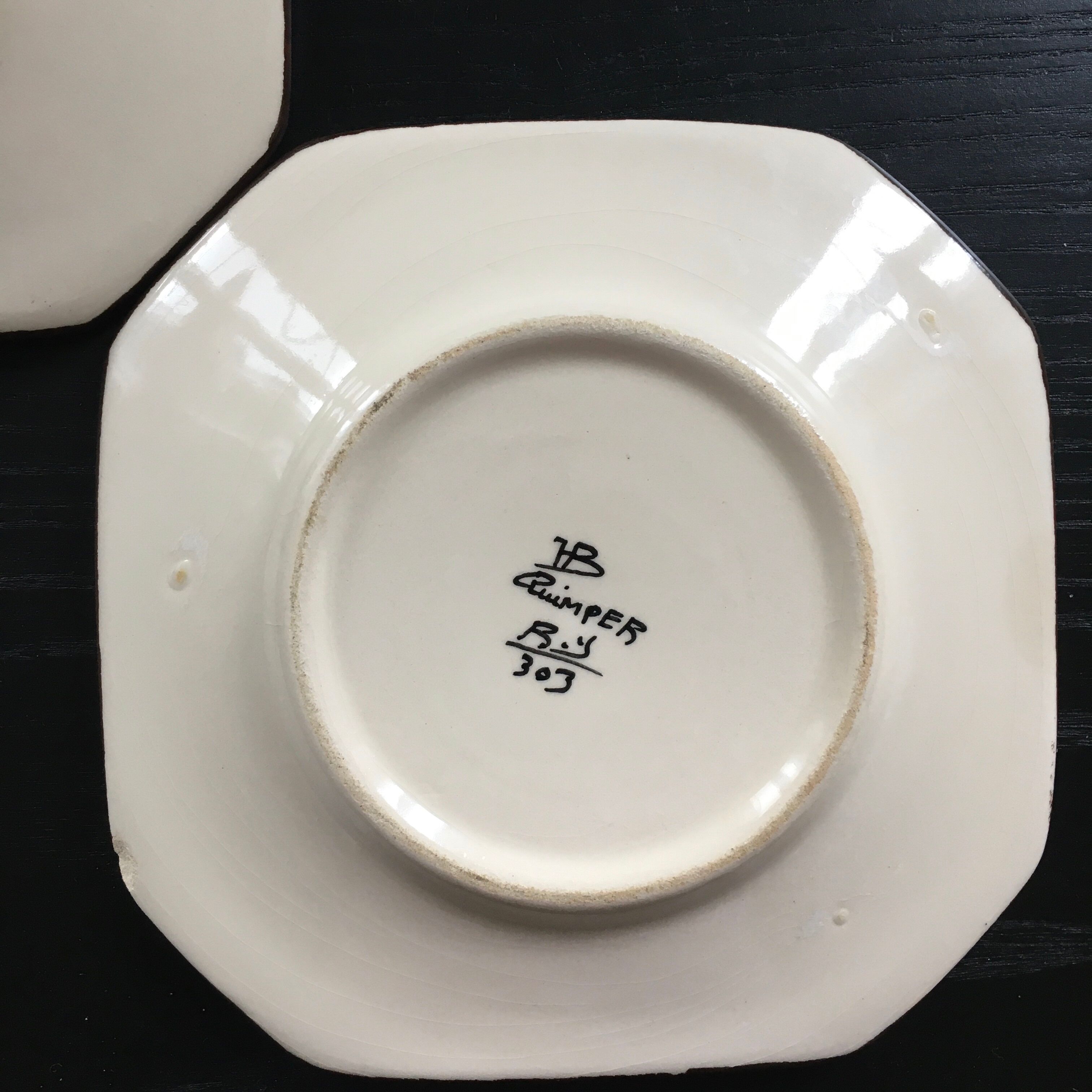 Pair of HB Quimper plates