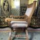 Fauteuil Dagobert « Curule » chêne