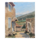 Hsp painting "view of mirmande" drôme, village and vineyard signed raymond rigal