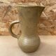 Old pitcher digoin stoneware beige made in france vintage
