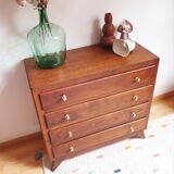 Commode vintage pieds compas