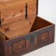 Antique red trunk with floral decoration (c.1920)