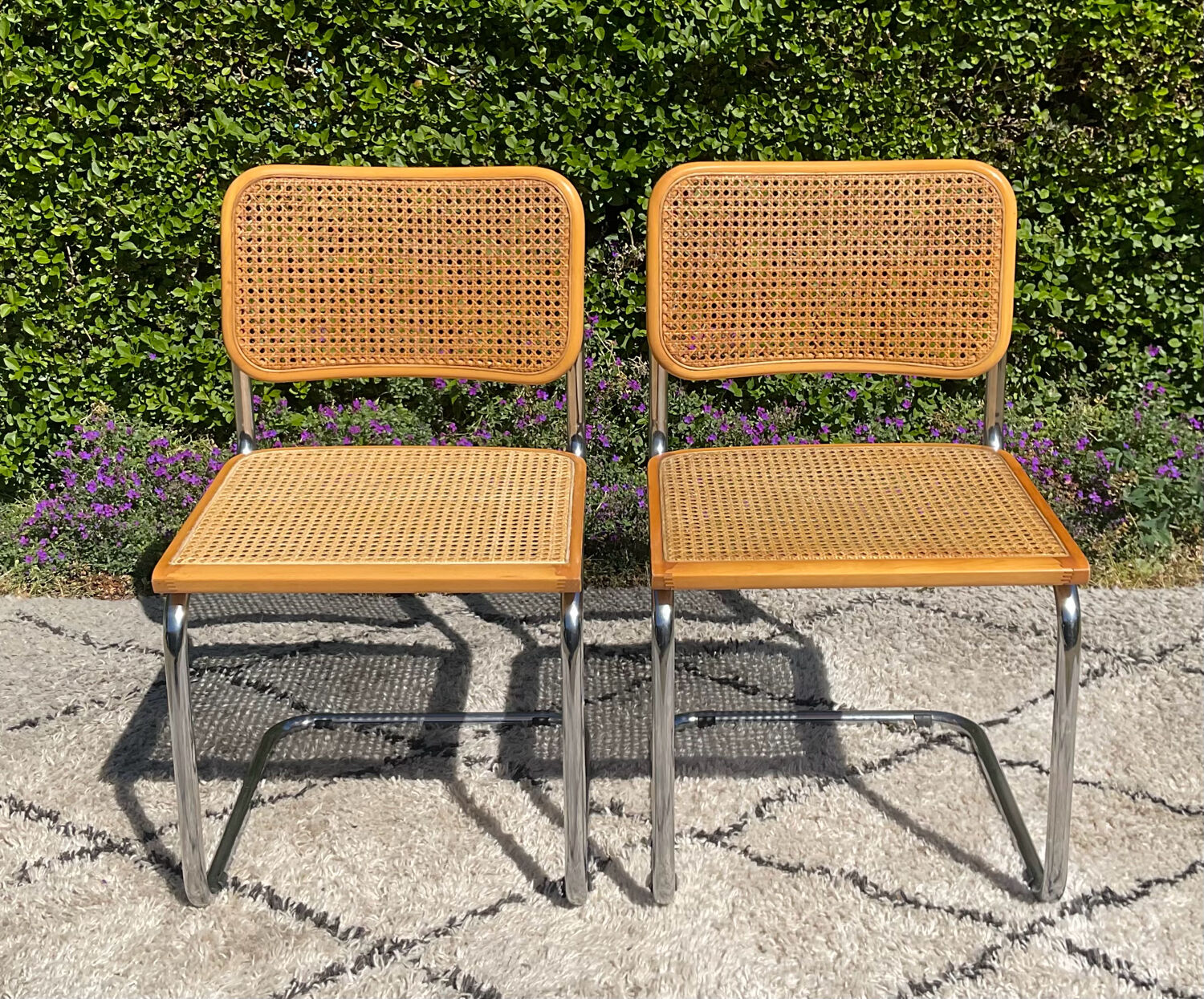 Paire de chaises Marcel Breuer Cesca B32