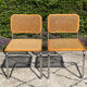 Paire de chaises Marcel Breuer Cesca B32