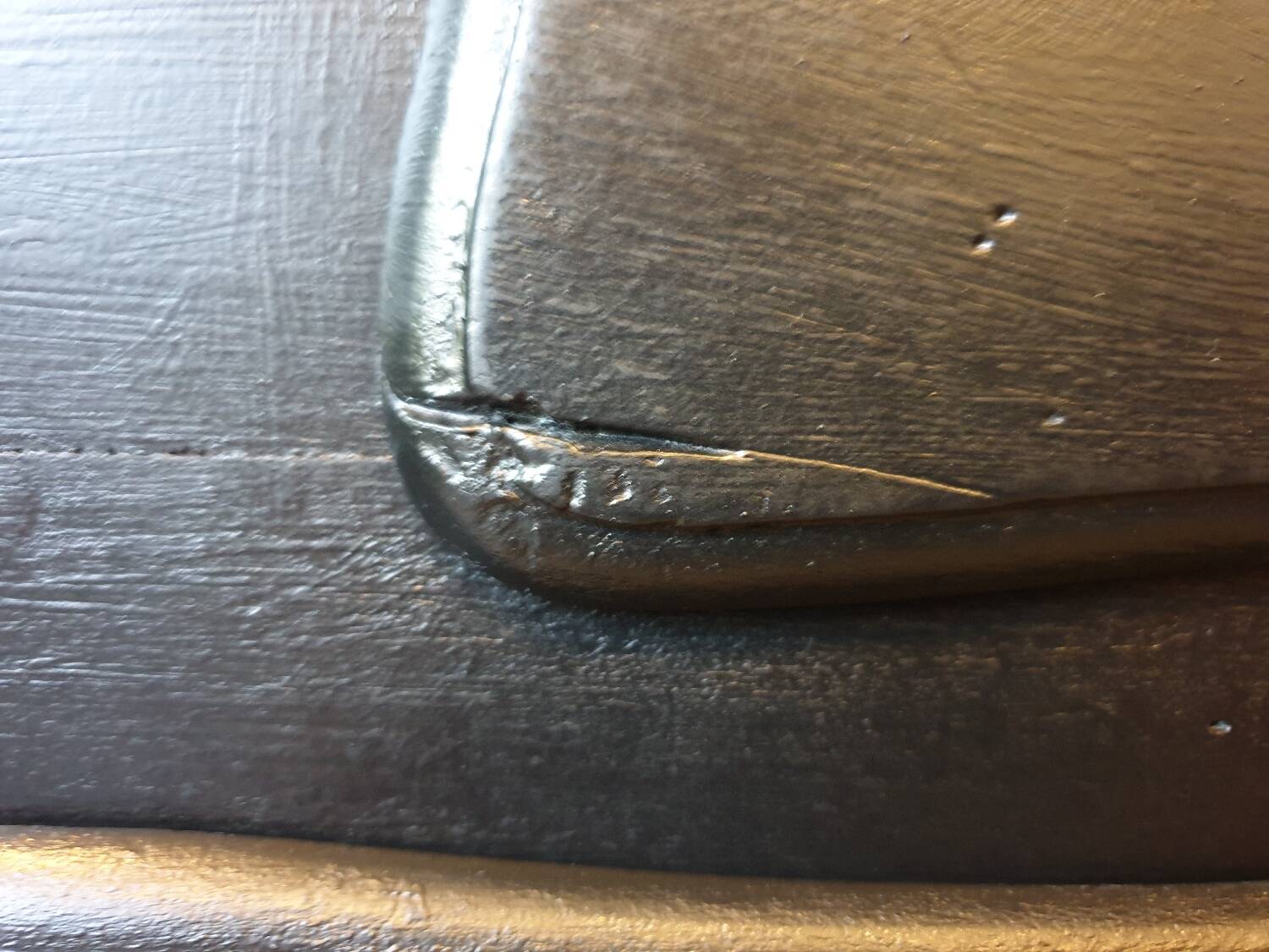 Stamped black Louis XV chest of drawers