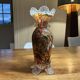 Multicolor hand-blown glass vase – 26 cm