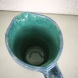 Blue ceramic jug