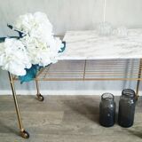 Table porte-vinyles année 70