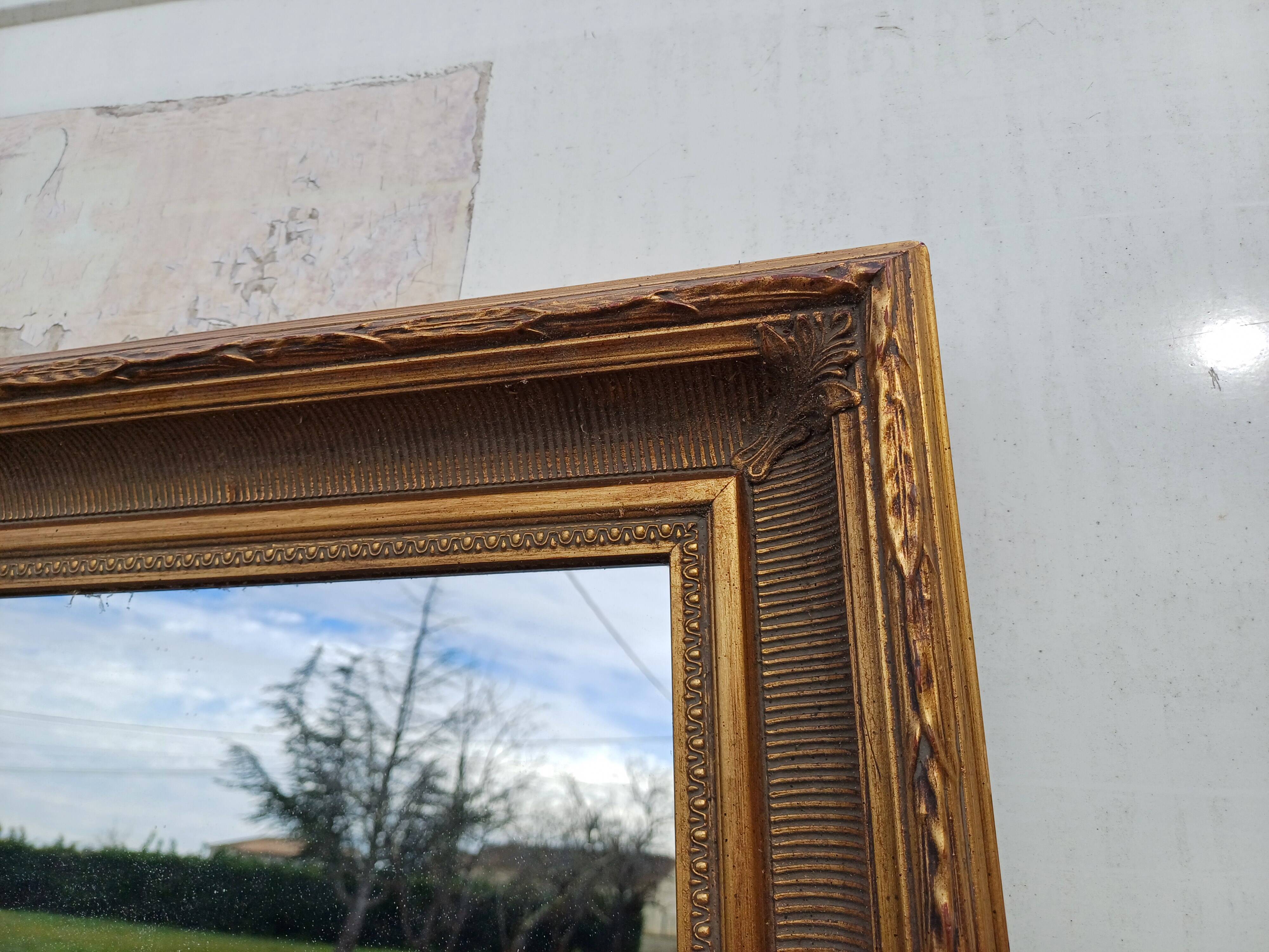 Wood and Gilded Stuk Mirror, early 20th century