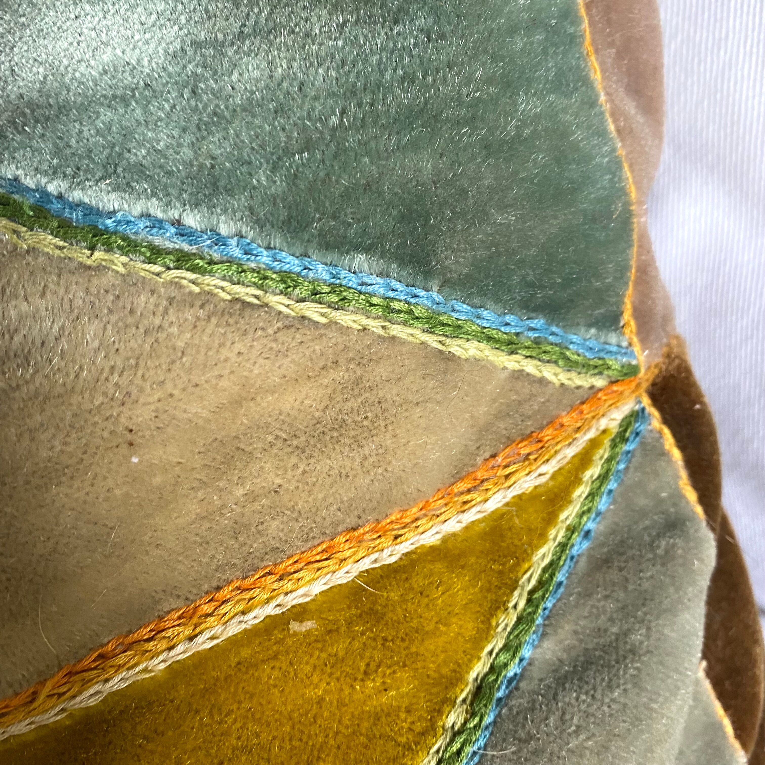 Vintage velvet cushion