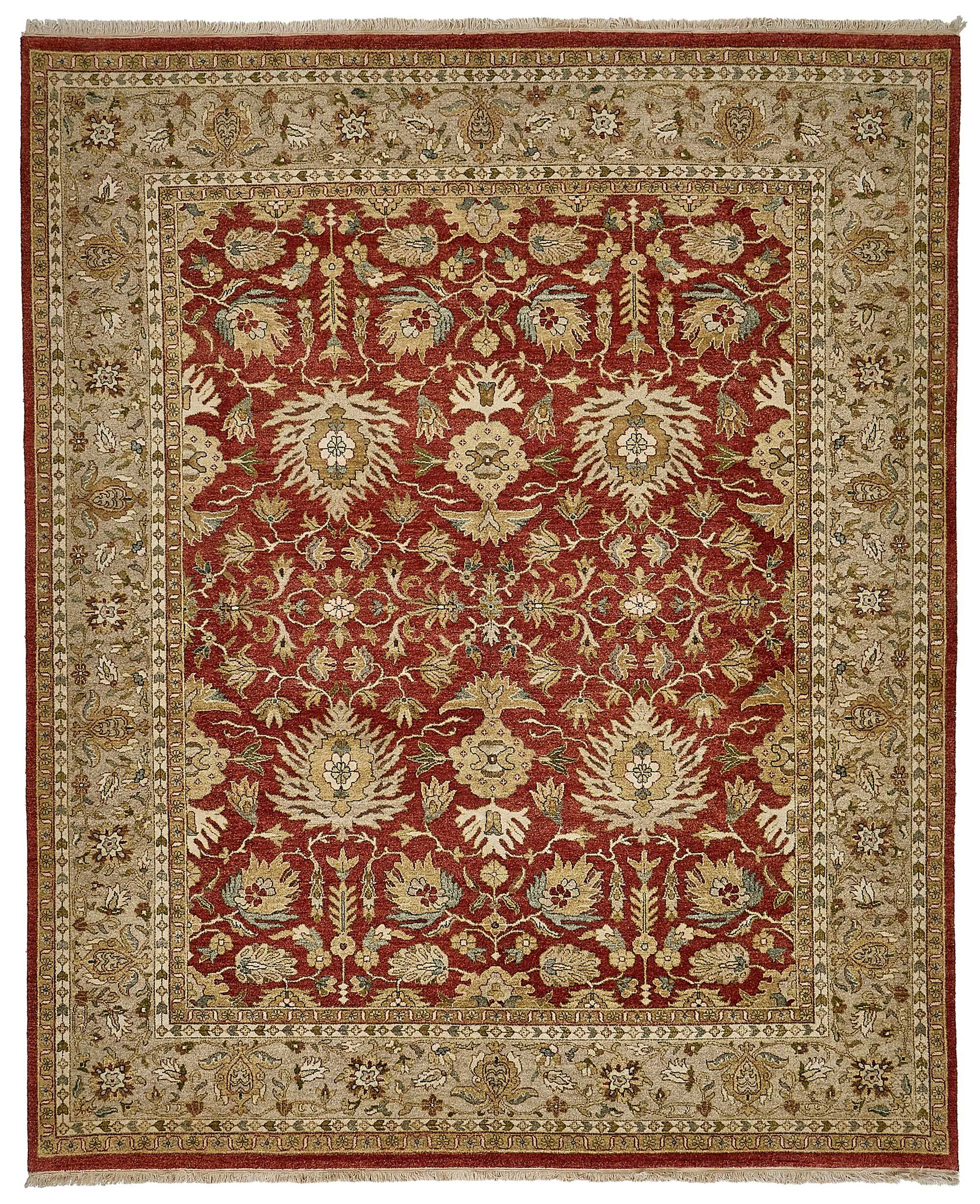 Tapis Oushak en laine noué à la main, 244 cm x 305 cm