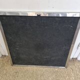 Square aluminum mirror from 1980 (50X50cm)