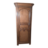 Wardrobe, oak bonnetière with moulding