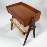 Danish bedside table in teak by Soren Rasmussen - Vintage 1960