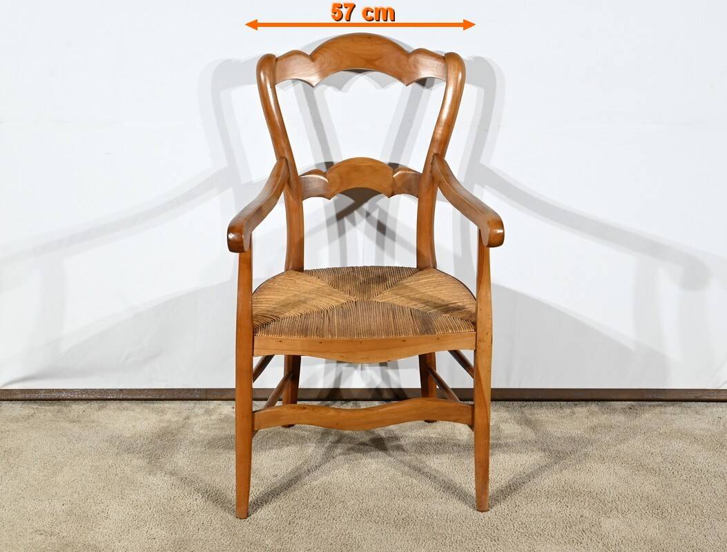 Grand-Mère Armchair in Cherrywood, Louis Philippe style – Late 19th century
