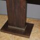 Art Deco period pedestal table in oak and nickel-plated bronze circa 1930