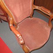 2 mahogany armchairs louis philippe