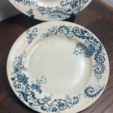 Service plates, iron earth, Sévigné, HB & Cie