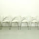 Set of 6 Arne Jacobsen 3207 Armchairs and Dining Table A826 by  Arne Jacobsen for Fritz Hansen