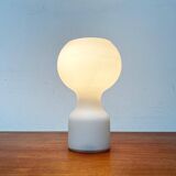 Vintage minimalist glass table lamp from the space age by Jean Paul Edmonds Alt for Philips, 1970s.