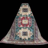 Tapis d'Orient Fait Main Kazak Afghan : 1.66 X 2.64 Mètres