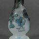 Vase in glass paste Muller Frères Lunéville foot shower floral decor