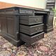 Classic English Black Chesterfield Desk