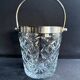 Ice Bucket – Cut Crystal and Silver Metal
