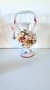 Capodimonte porcelain jug – Italy 20th century – floral decoration