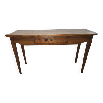 Ancienne table, console pieds fuseaux