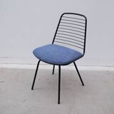 Chaise de jean-louis bonnant en métal et tissu, 1950