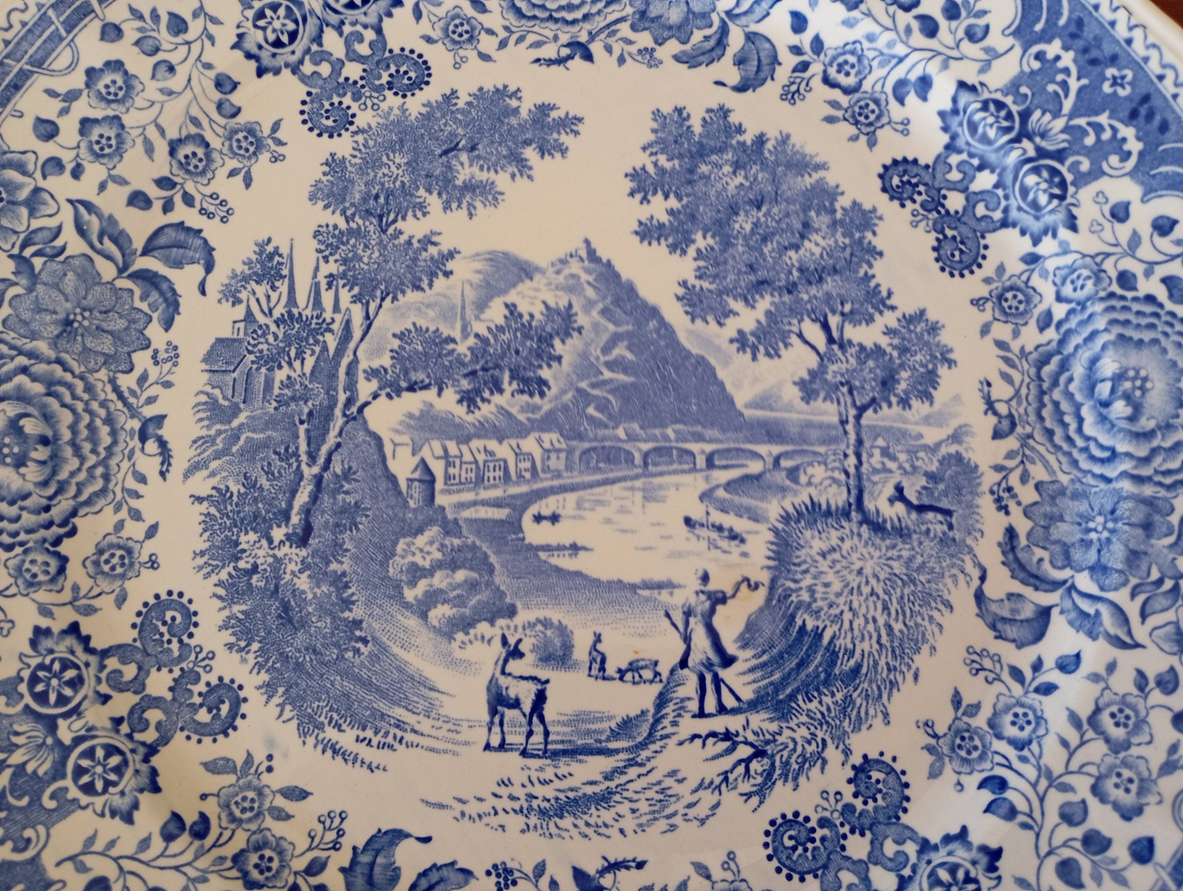 Burgenland blue flat plates Villeroy & Boch