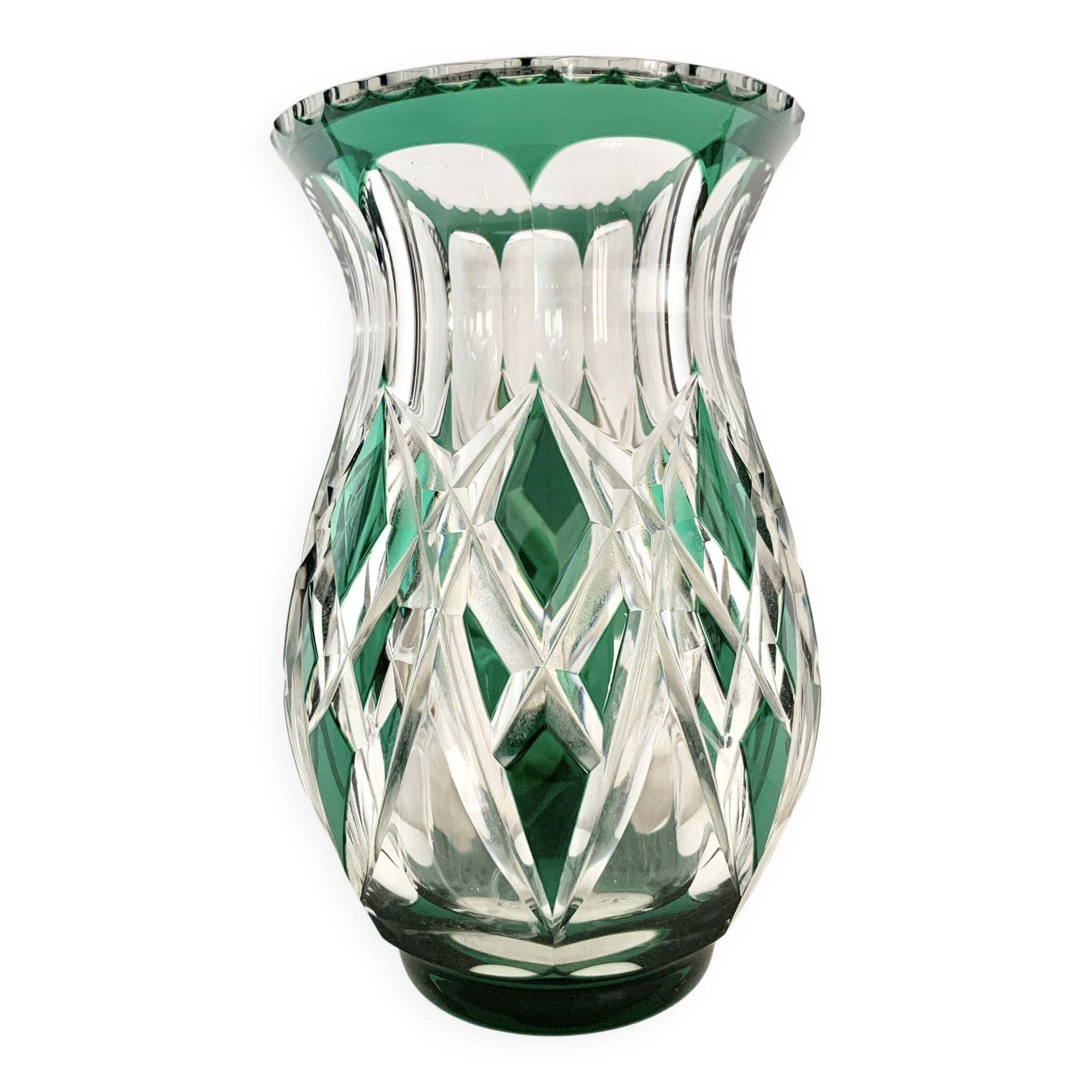 Val Saint-Lambert crystal vase