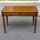 Vintage solid wood desk with removable secretary in colonial style from the 1960s.