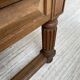 Solid walnut farmhouse castle table 1900 XXL
