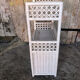 Lot 3 meubles commodes rotin blanc vintage
