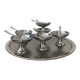 Stainless steel ice cream cup service