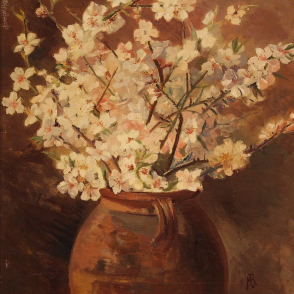 Painting signed still life from the 20th century