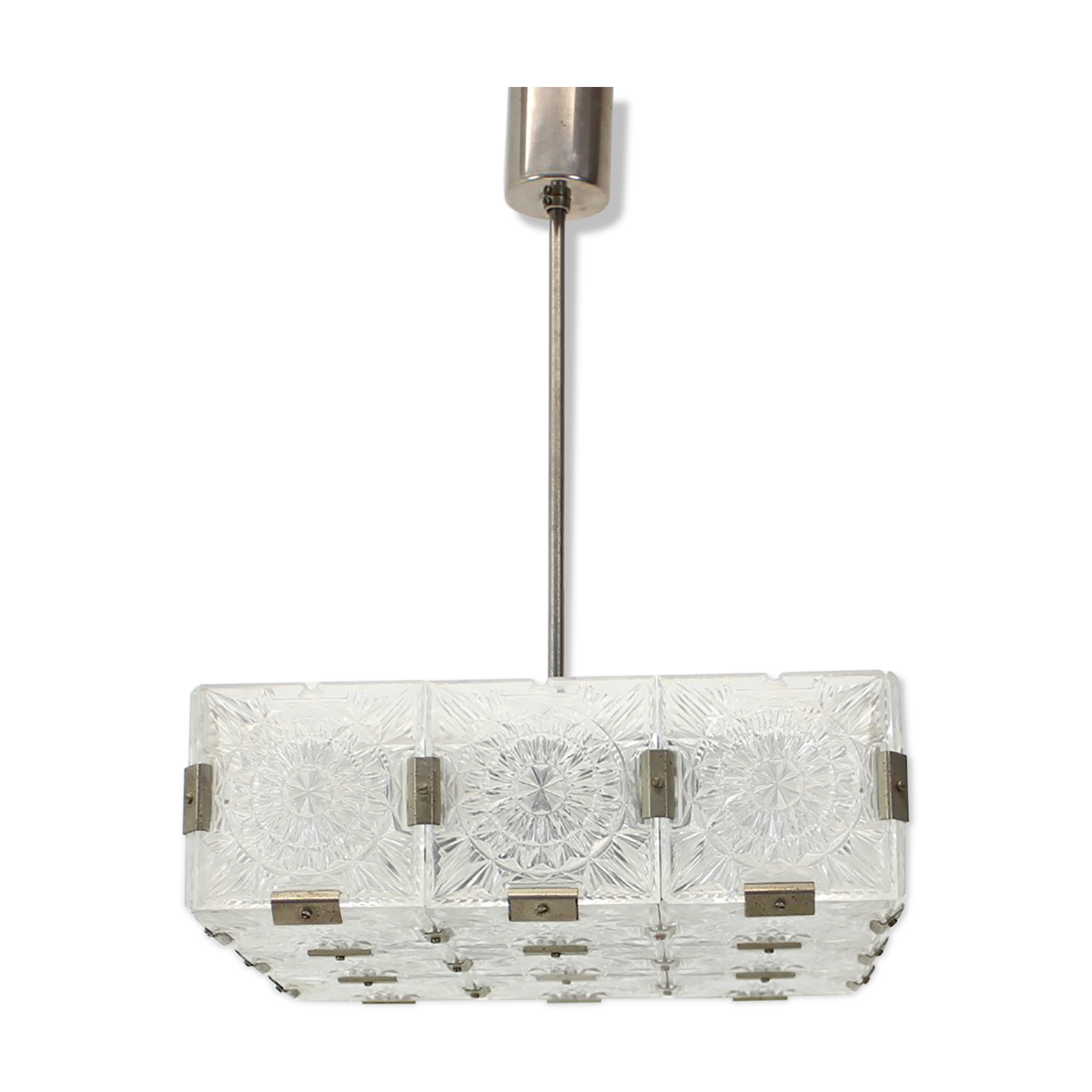 Mid-century chandelier Kamenický Šenov, Preciosa, 1970's.