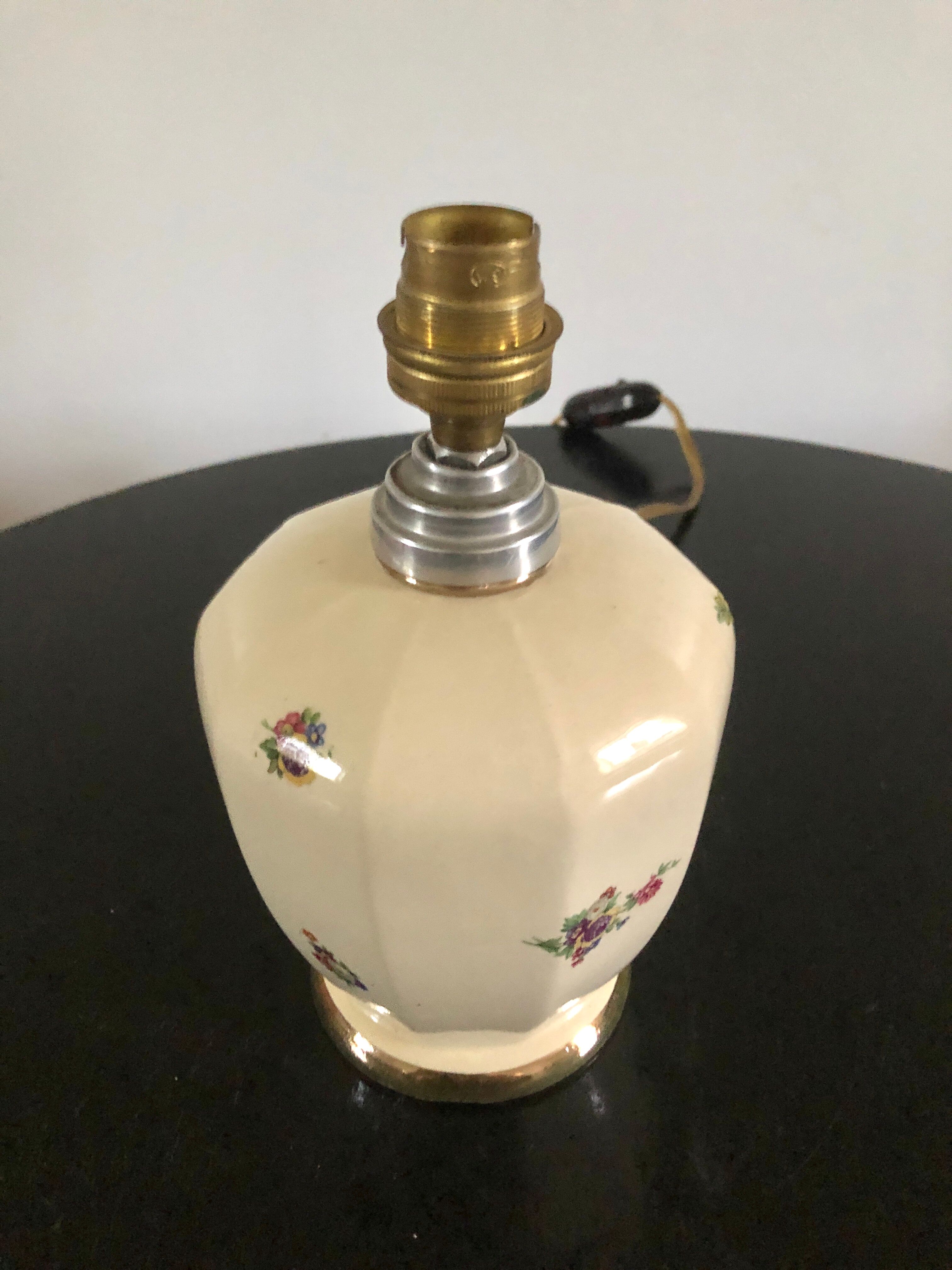 Ceramic lamp foot Charbonnier Salins les Bains