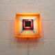 Vintage Danish Kvadrille Wall Lamp by Bent Karlby for Lyfa, Denmark, 1970s